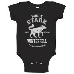 Game Of Thrones T Shirt House Stark Winter Is Coming Winterfell The North Remembers Funny Official Unisex Apparel onesie Baby One Piece Game Of Thrones T Shirt House Stark Winter Is Coming Winterfell The North Remembers Funny Official Unisex Apparel onesie Baby One Piece