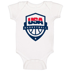 Usbasket Putih onesie Baby One Piece