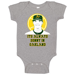 Sonny Gray Its Always Sunny In Oakland Athletics Baseball Oaktober onesie Baby One Piece Sonny Gray Its Always Sunny In Oakland Athletics Baseball Oaktober onesie Baby One Piece