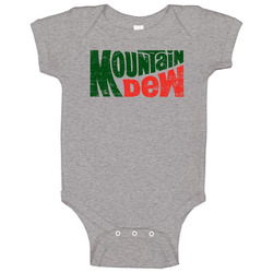 Vintage Distressed Mountain Dew Logo onesie Baby One Piece Vintage Distressed Mountain Dew Logo onesie Baby One Piece