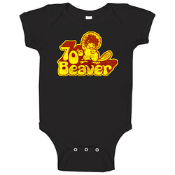 Funny Retro 70's Seventies Beaver onesie Baby One Piece Funny Retro 70's Seventies Beaver onesie Baby One Piece