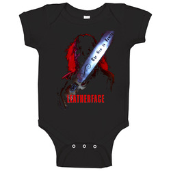 Leatherface Texas Chainsaw Massacre Horror Movie onesie Baby One Piece Leatherface Texas Chainsaw Massacre Horror Movie onesie Baby One Piece