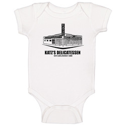 Katz's Delicatessen New York's Most Famous Restaurant onesie Baby One Piece Katz's Delicatessen New York's Most Famous Restaurant onesie Baby One Piece