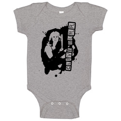Clive Burr Rock Drummer Music onesie Baby One Piece Clive Burr Rock Drummer Music onesie Baby One Piece