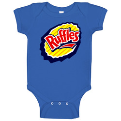 Ruffles Potato Chips Bbq Sour Cream onesie Baby One Piece Ruffles Potato Chips Bbq Sour Cream onesie Baby One Piece