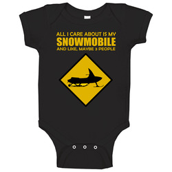 All I Care About Is My Snowmobile onesie Baby One Piece All I Care About Is My Snowmobile onesie Baby One Piece