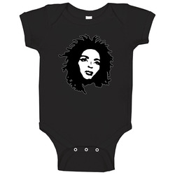 Lauryn Hill Blk onesie Baby One Piece Lauryn Hill Blk onesie Baby One Piece