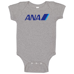 Ana All Nippon Airways Retro Logo Japanese Airline onesie Baby One Piece Ana All Nippon Airways Retro Logo Japanese Airline onesie Baby One Piece