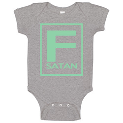F Satan Popular Believe Me Movie onesie Baby One Piece F Satan Popular Believe Me Movie onesie Baby One Piece