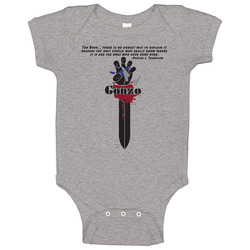 Hunter S Thompson Bullets Drugs Hand Logo Colors onesie Baby One Piece Hunter S Thompson Bullets Drugs Hand Logo Colors onesie Baby One Piece