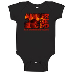 Red Retired Extremely Dangerous onesie Baby One Piece Red Retired Extremely Dangerous onesie Baby One Piece