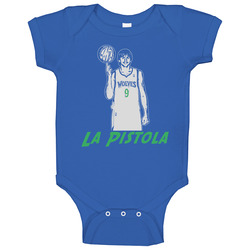 Ricky Rubio Spanish Minnesota La Pistola Basketball onesie Baby One Piece Ricky Rubio Spanish Minnesota La Pistola Basketball onesie Baby One Piece