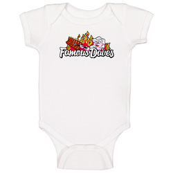 Famous Dave's Of America Inc Nasdaq Company Logo Employee Fan onesie Baby One Piece Famous Dave's Of America Inc Nasdaq Company Logo Employee Fan onesie Baby One Piece