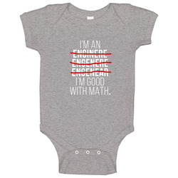 I'm Good With Math Engineers onesie Baby One Piece I'm Good With Math Engineers onesie Baby One Piece