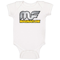 Magnaflow Automobile Car Truck Motorcycle Auto Parts Cool Distressed Style Brand Logo Emblem onesie Baby One Piece Magnaflow Automobile Car Truck Motorcycle Auto Parts Cool Distressed Style Brand Logo Emblem onesie Baby One Piece