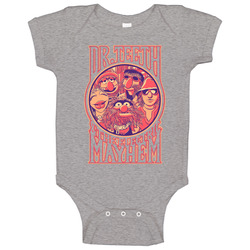 Muppet Mens Dr Teeth Electric Mayhem onesie Baby One Piece Muppet Mens Dr Teeth Electric Mayhem onesie Baby One Piece