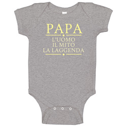 Papa L'uomo Il Mito La Laggenda onesie Baby One Piece