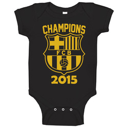 Barca Champions 2015 Tee onesie Baby One Piece