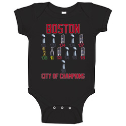City Of Champions Boston Baseball Fan Champion Fan onesie Baby One Piece