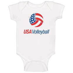 Volleyball America Usa onesie Baby One Piece Volleyball America Usa onesie Baby One Piece