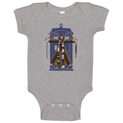 Vitr Whovian Doctor- Dr Who onesie Baby One Piece