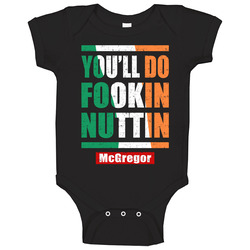 Fookin Nuttin Black onesie Baby One Piece