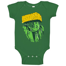 Chris Farley Cheesehead Green Bay Football Funny onesie Baby One Piece