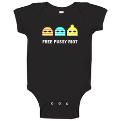 Free Pussy Riot Rock Punk Band Russia Politics onesie Baby One Piece