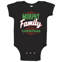 Murphy Family Christmas Love Holidays Custom Last Name Gift onesie Baby One Piece Murphy Family Christmas Love Holidays Custom Last Name Gift onesie Baby One Piece