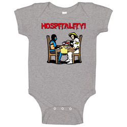 Mortal Kombat Hospitality Funny Video Game onesie Baby One Piece Mortal Kombat Hospitality Funny Video Game onesie Baby One Piece