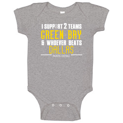 Support Green Bay And Whoever Beats Dallas Football Fan Team Rivals onesie Baby One Piece Support Green Bay And Whoever Beats Dallas Football Fan Team Rivals onesie Baby One Piece