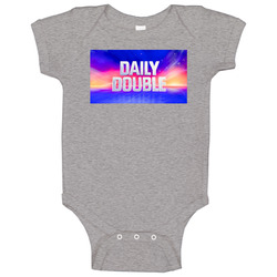 Daily Double Jeopardy Game Show onesie Baby One Piece Daily Double Jeopardy Game Show onesie Baby One Piece