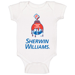 Sherwin Williams Cover The Earth Fan onesie Baby One Piece Sherwin Williams Cover The Earth Fan onesie Baby One Piece