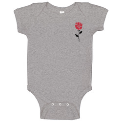 Resist Fist Rose Cool Gift Idea onesie Baby One Piece Resist Fist Rose Cool Gift Idea onesie Baby One Piece