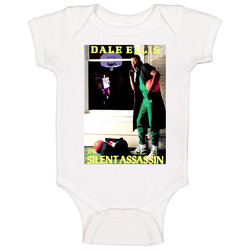 Retro 1980s Dale Ellis The Silent Assassin onesie Baby One Piece Retro 1980s Dale Ellis The Silent Assassin onesie Baby One Piece