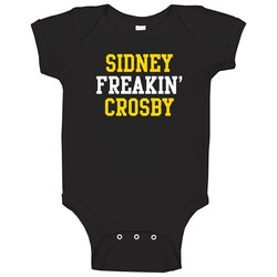 Sidney Freakin Crosby Pittsburgh Hockey Player Sports Fan onesie Baby One Piece Sidney Freakin Crosby Pittsburgh Hockey Player Sports Fan onesie Baby One Piece