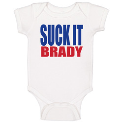 Suck It Brady New England Patriots Tom Brady Funny Apparel onesie Baby One Piece