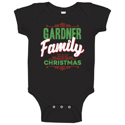 Gardner Family Christmas Love Holidays Custom Last Name Gift onesie Baby One Piece Gardner Family Christmas Love Holidays Custom Last Name Gift onesie Baby One Piece