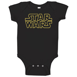 Star Wars Vintage Original Logo onesie Baby One Piece