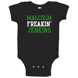 Malcolm Freakin' Jenkins Philadelphia Football Player Cool Fan onesie Baby One Piece Malcolm Freakin' Jenkins Philadelphia Football Player Cool Fan onesie Baby One Piece