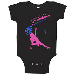 Flashdance 80s Movie onesie Baby One Piece