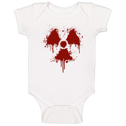 Blood Splatter Radioactive Cool onesie Baby One Piece Blood Splatter Radioactive Cool onesie Baby One Piece