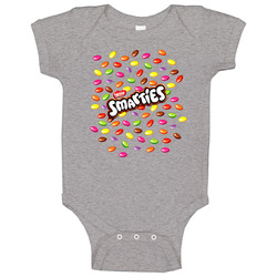 Smarties Chocolate Candy onesie Baby One Piece Smarties Chocolate Candy onesie Baby One Piece