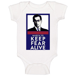 Steve Colbert Keep Fear Alive onesie Baby One Piece Steve Colbert Keep Fear Alive onesie Baby One Piece
