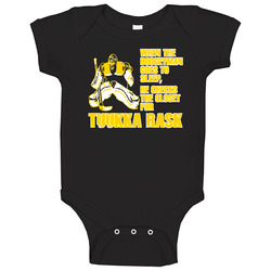 Hockey Boston Tuukka Rask Boogeyman onesie Baby One Piece Hockey Boston Tuukka Rask Boogeyman onesie Baby One Piece