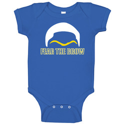 Fear The Brow Anthony Davis Unibrow Basketball New Orleans onesie Baby One Piece Fear The Brow Anthony Davis Unibrow Basketball New Orleans onesie Baby One Piece