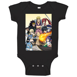 Fairy Tail Anime Tv Show  Cool Fan onesie Baby One Piece