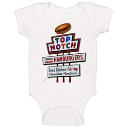 Dazed And Confused Top Notch Burgers Logo onesie Baby One Piece