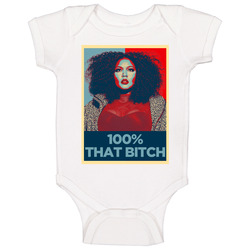 100 Percent That Btch Lizzo Hope onesie Baby One Piece