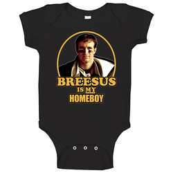 Drew Brees Breesus Is My Homeboy New Orleans Football onesie Baby One Piece